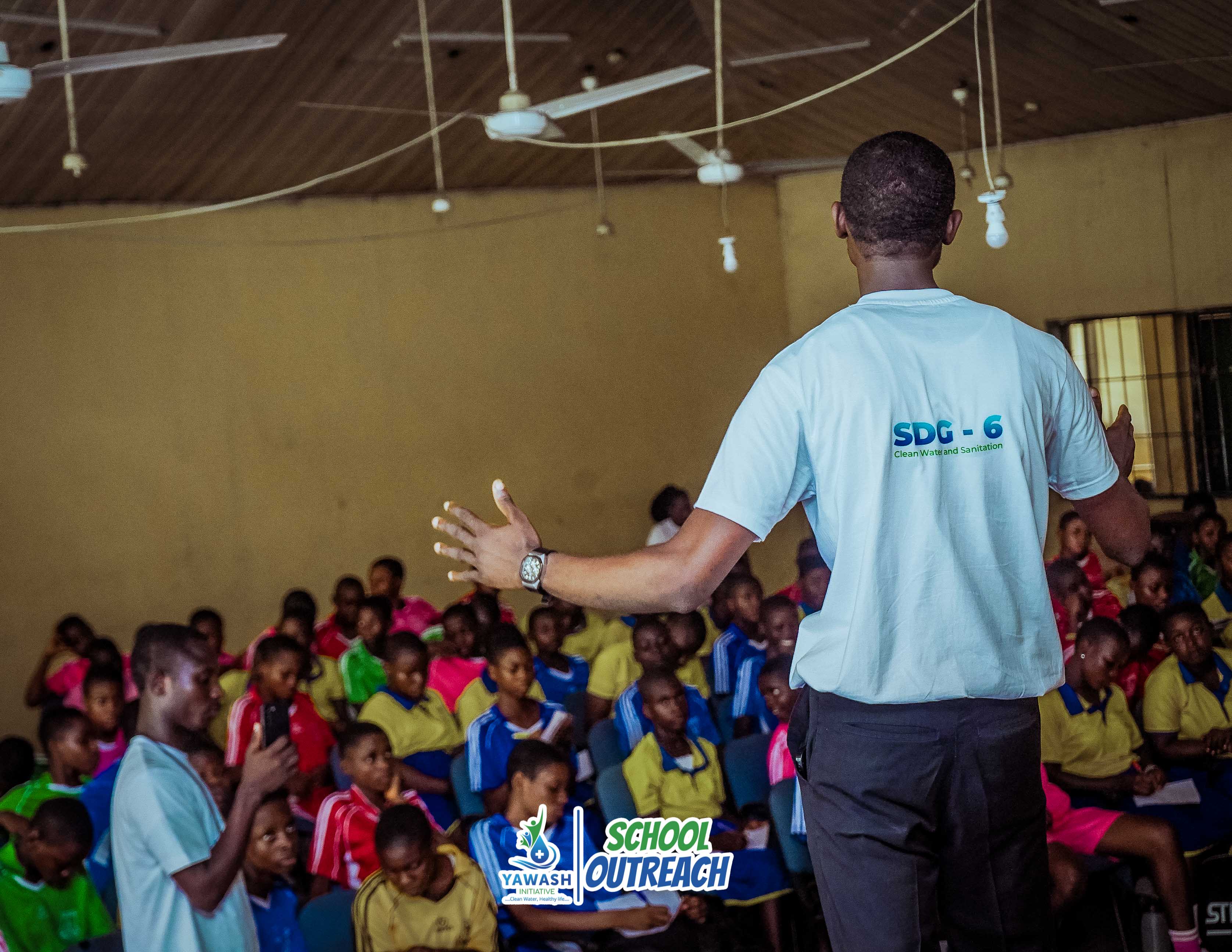 A smiling child at a YAWASH outreach